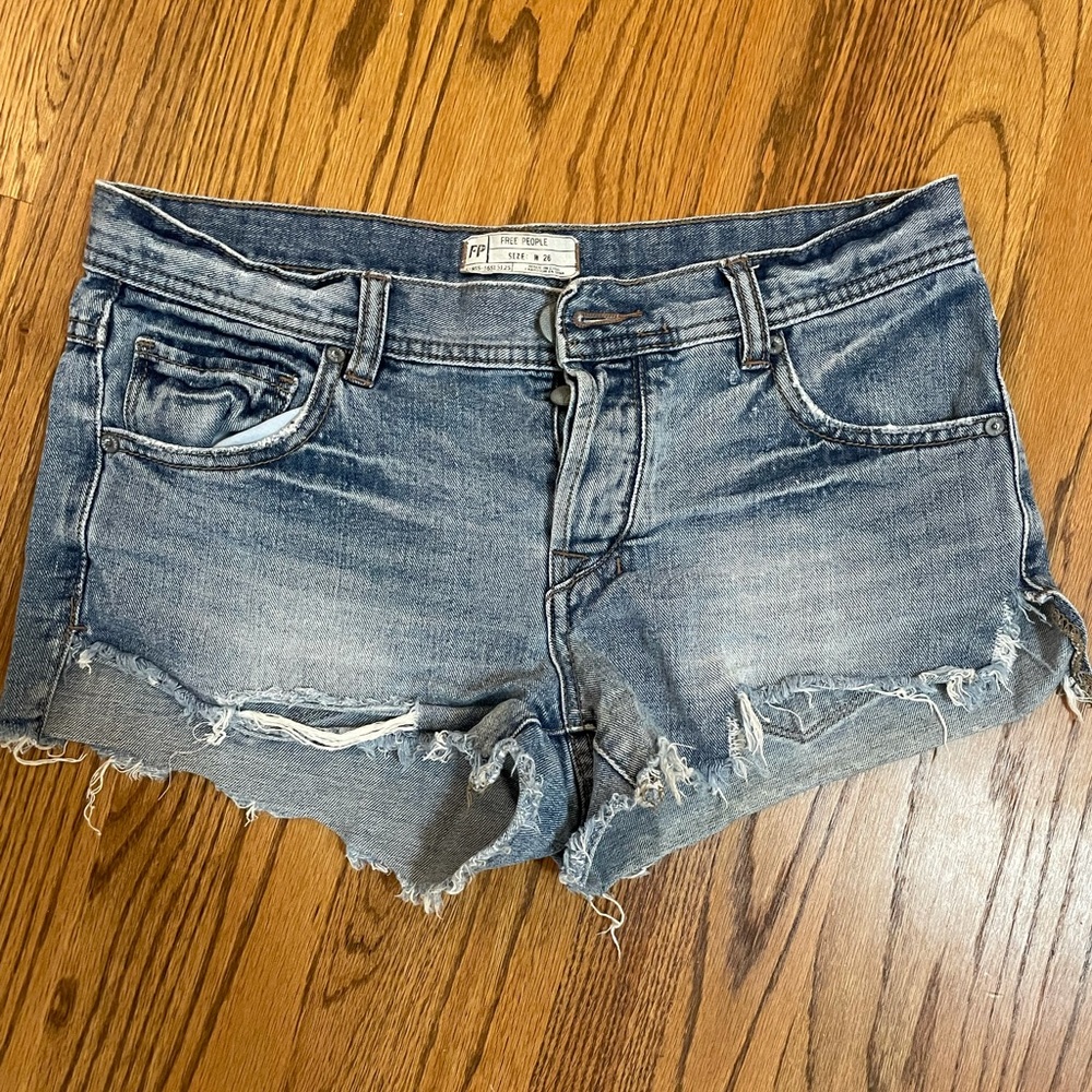 Free People jean shorts